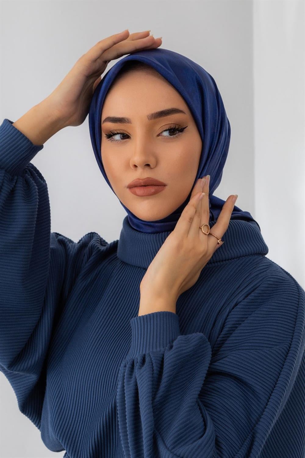 Silk Home Shiny Eşarp - 75002-18 - Lacivert
