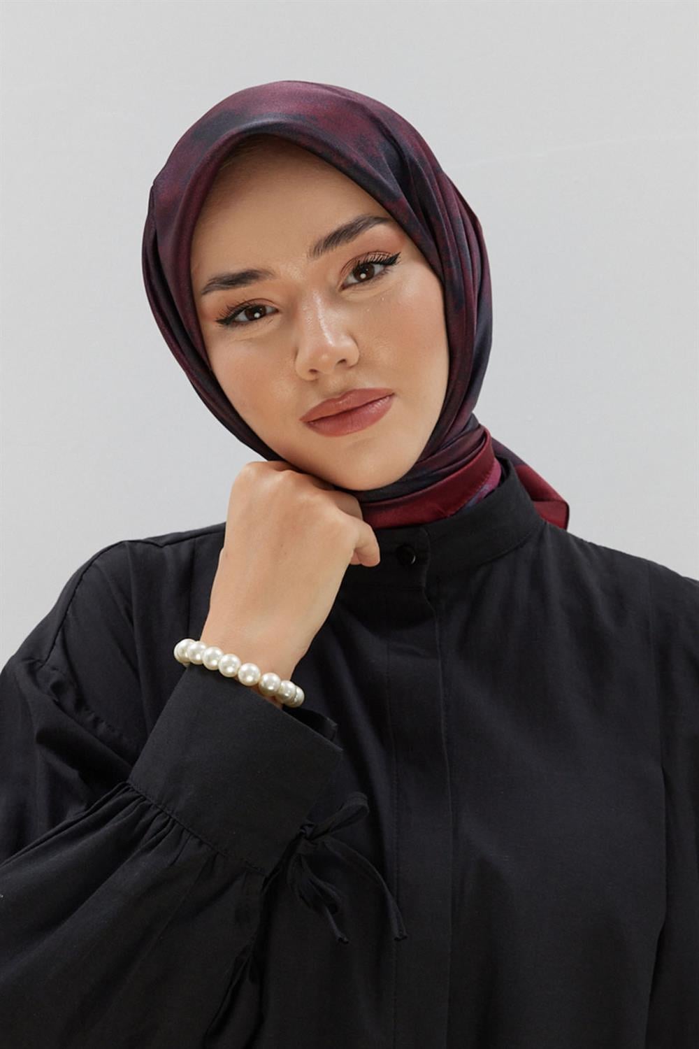 Silk Home Shiny Eşarp - 75002-36 - Bordo