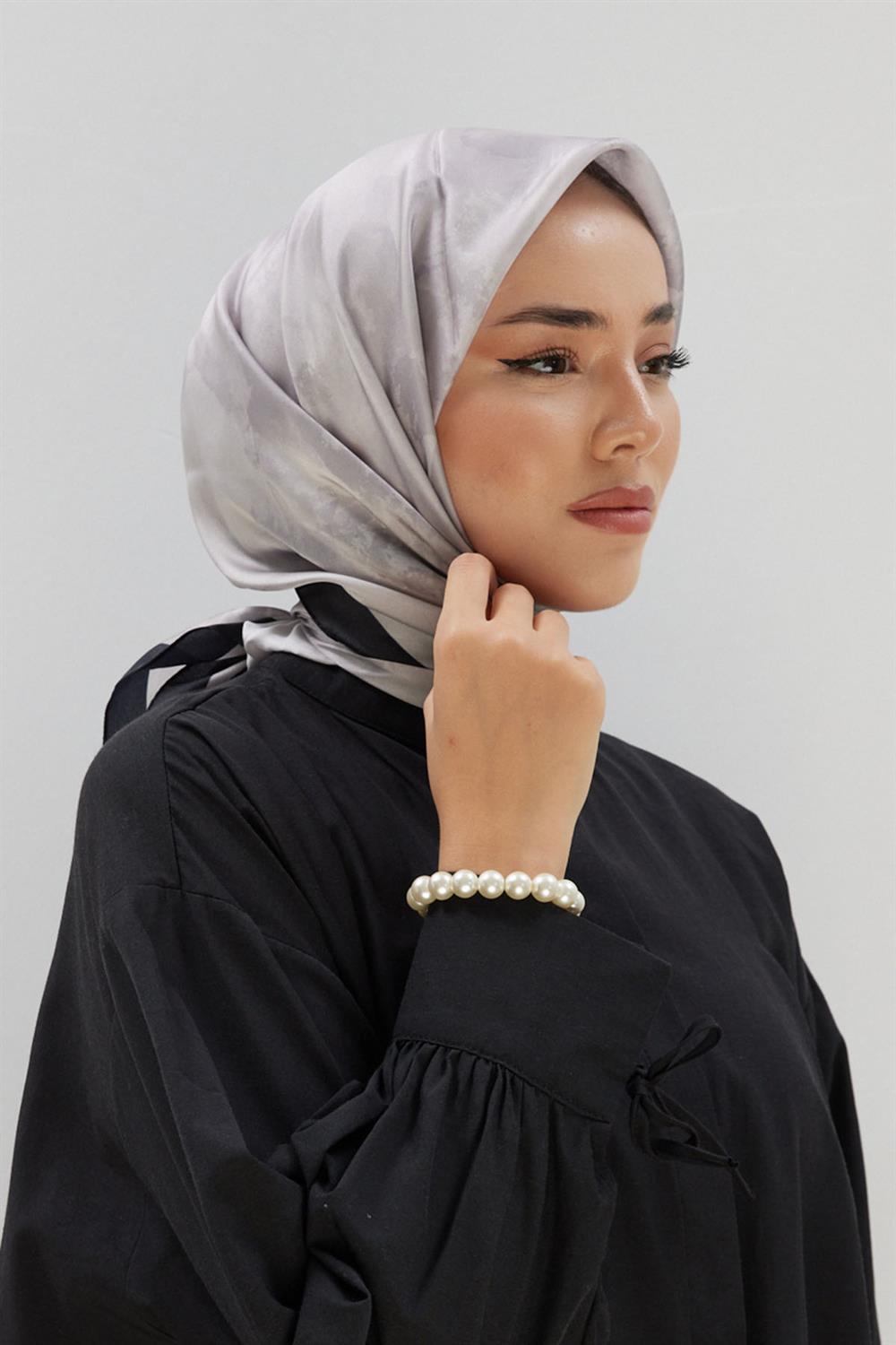 Silk Home Shiny Eşarp - 75002-37 - Gri
