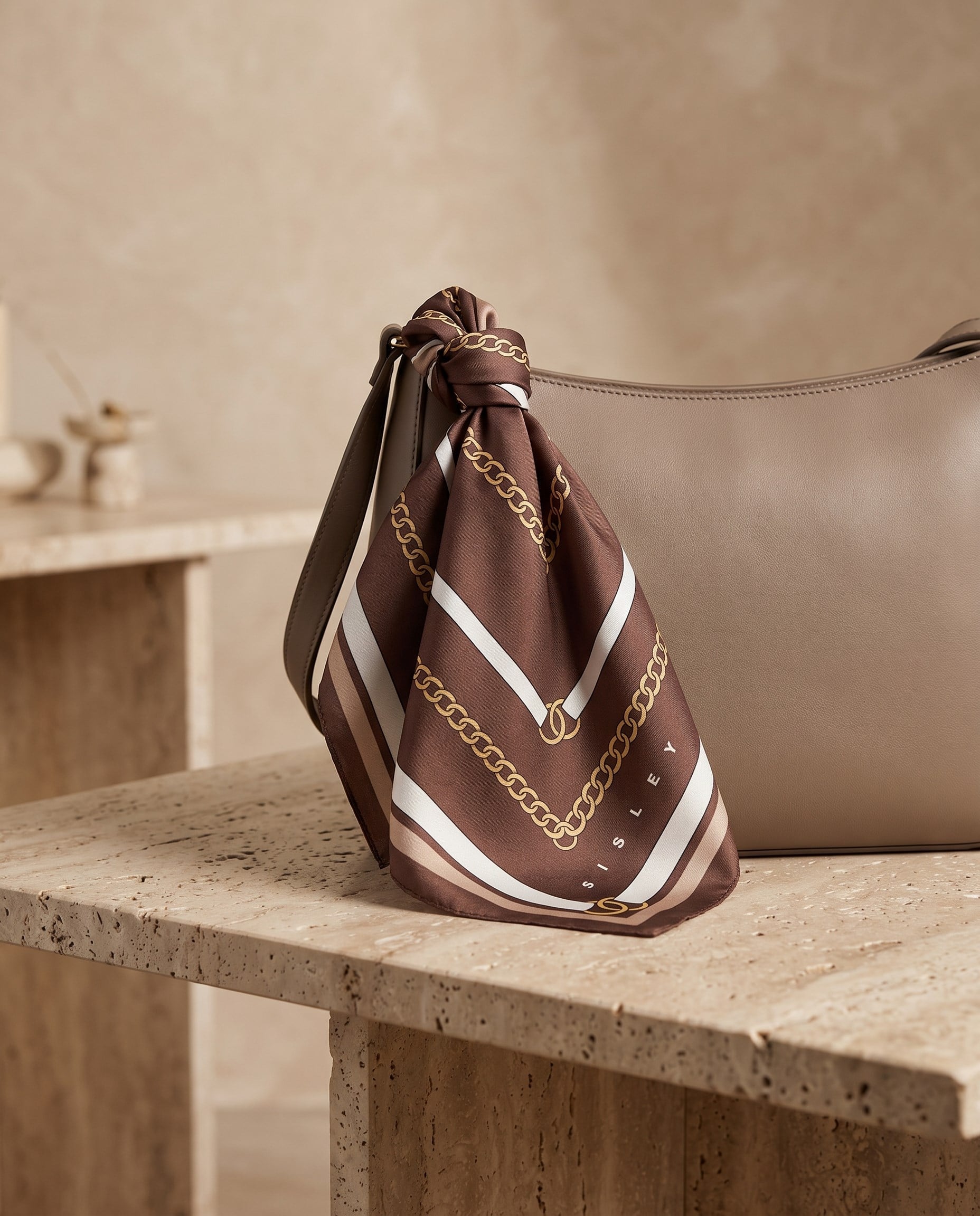 Sisley Bandana - Flora - 2019-018 - Kahverengi