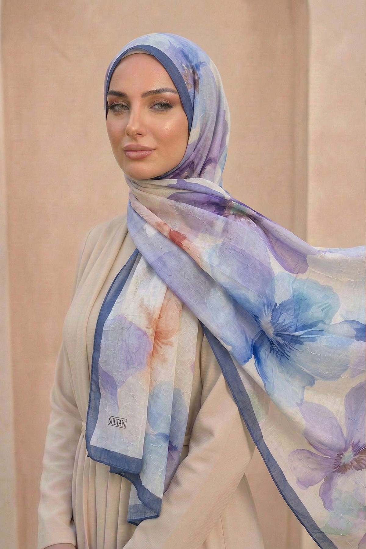 Sultan Desenli Bambu Kraş Şal - Aylin Modeli - DK03-06