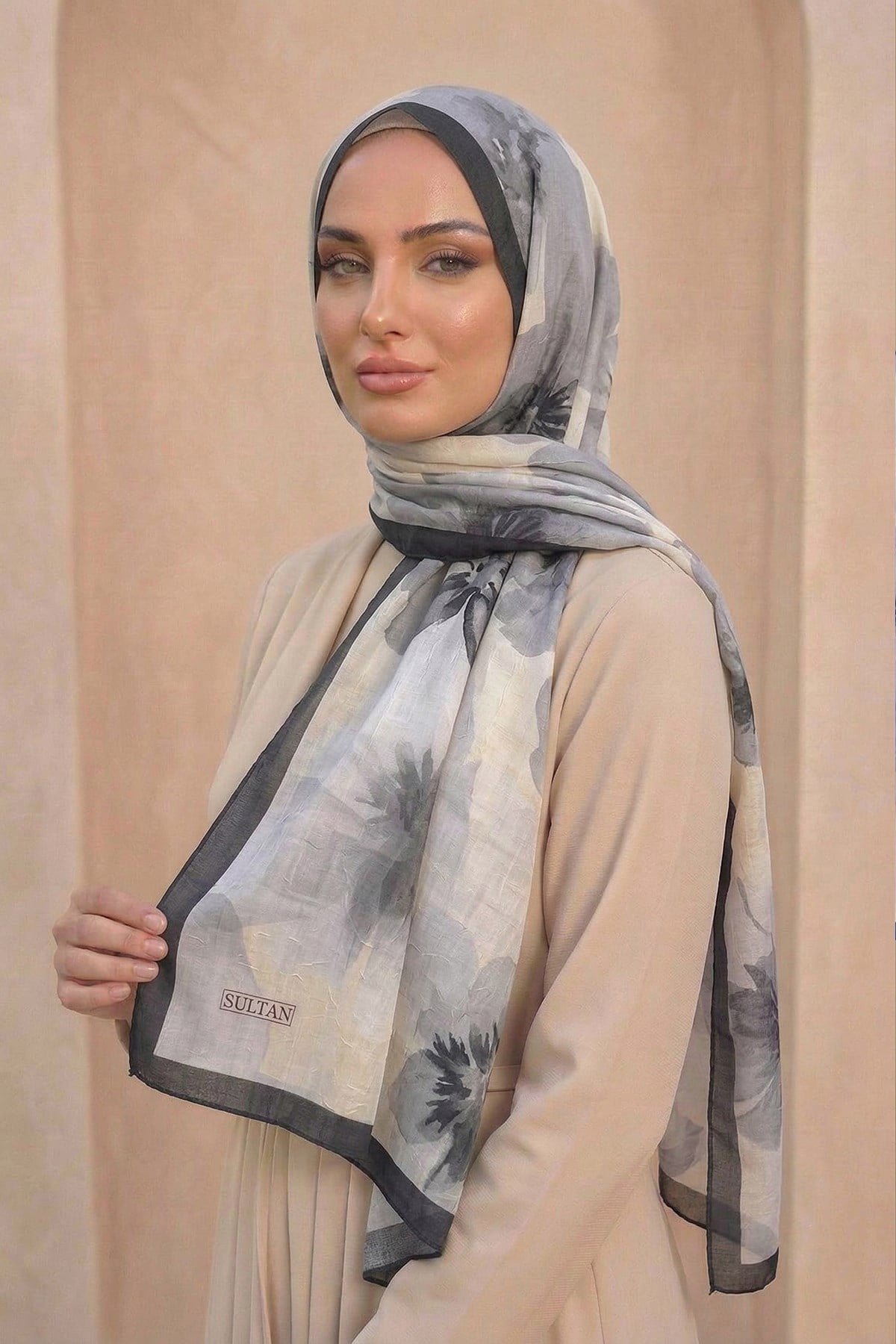 Sultan Desenli Bambu Kraş Şal - Aylin Modeli - DK03-15