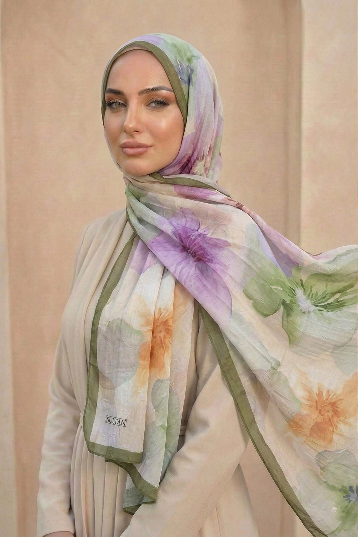 Sultan Desenli Bambu Kraş Şal - Aylin Modeli - DK03-05