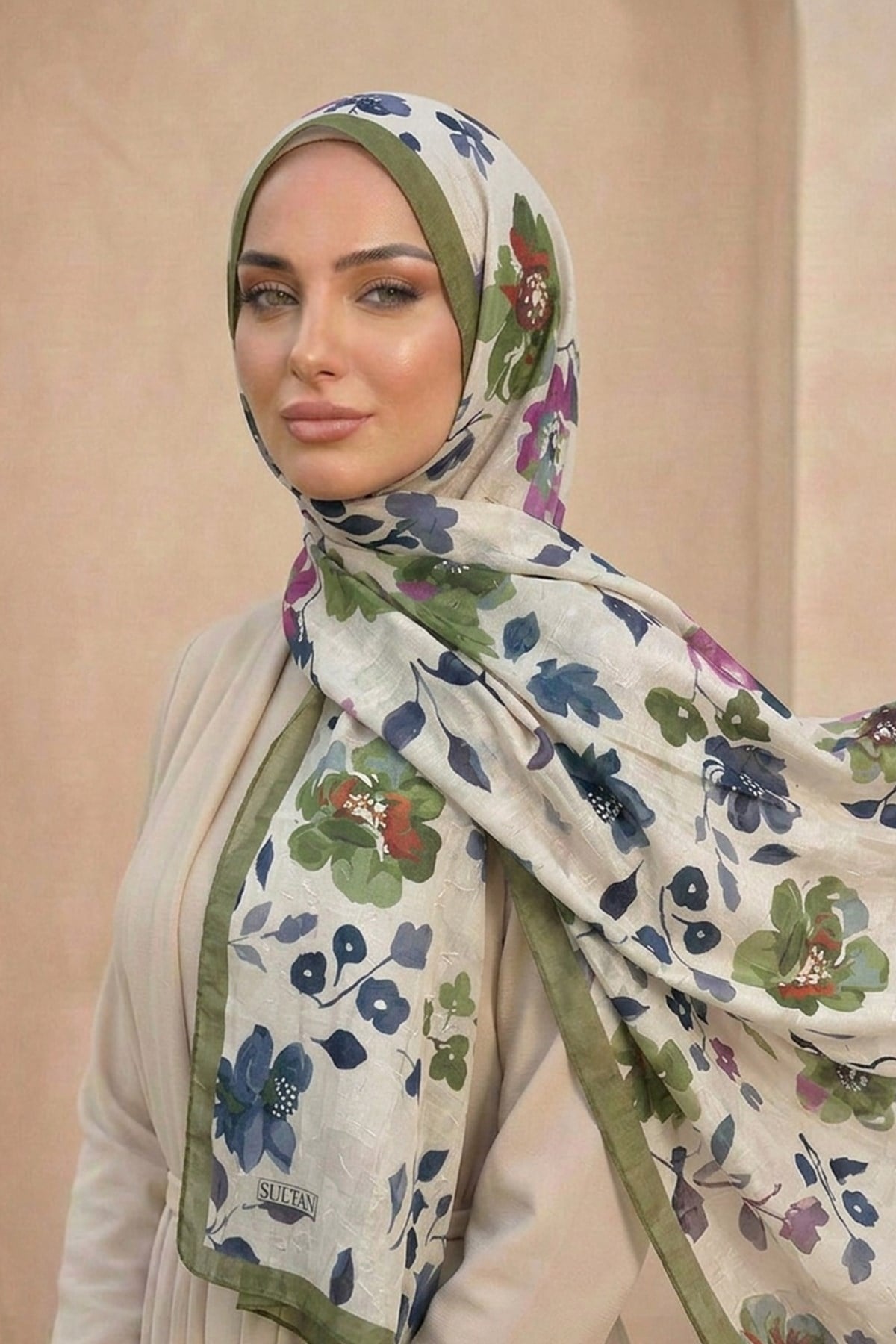 Sultan Desenli Bambu Kraş Şal - Nisan Modeli - DK01-07