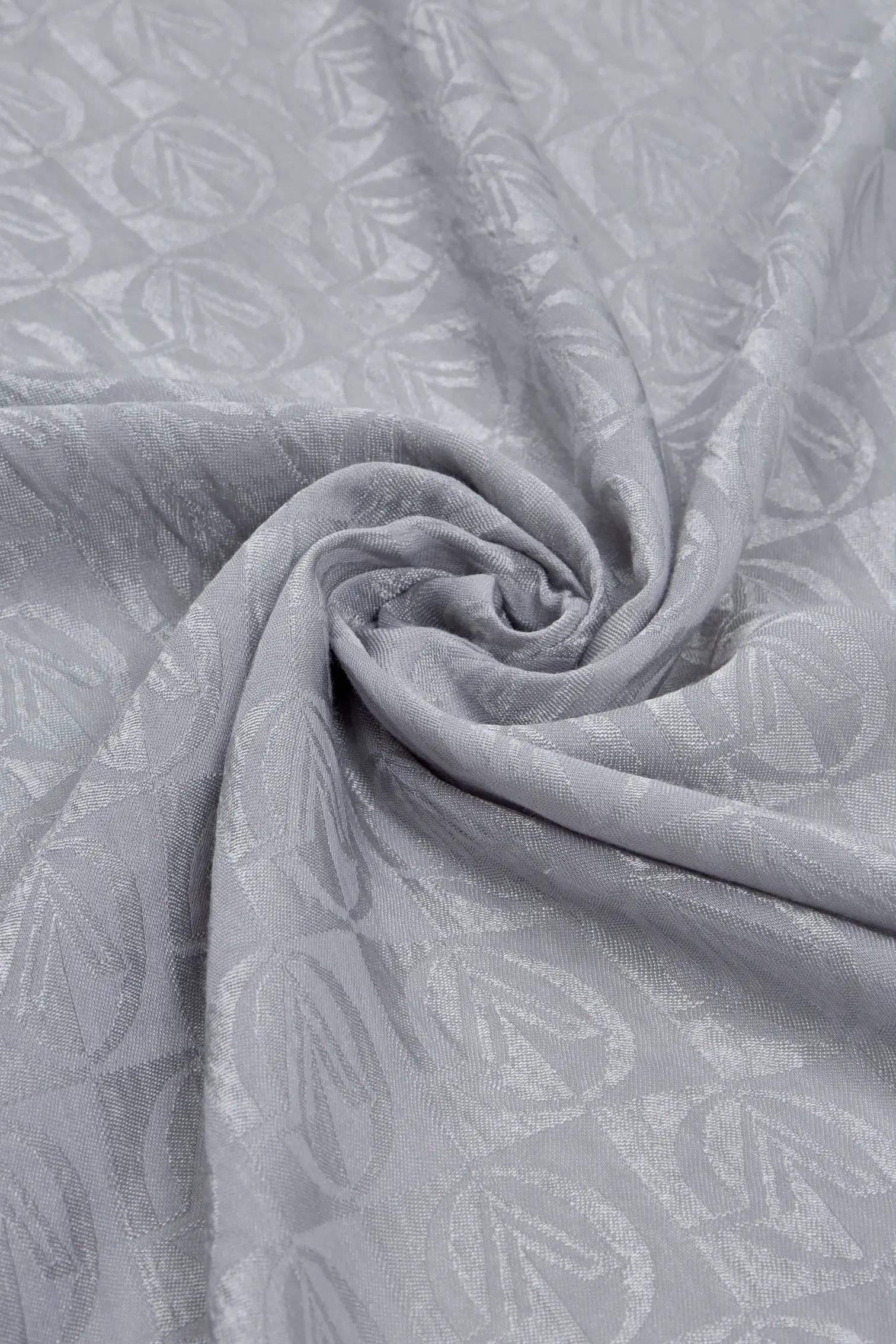 Valentino Orlandi Alia, Jakarlı Lyocell Şal - Dama Desen - 05 - Gümüş