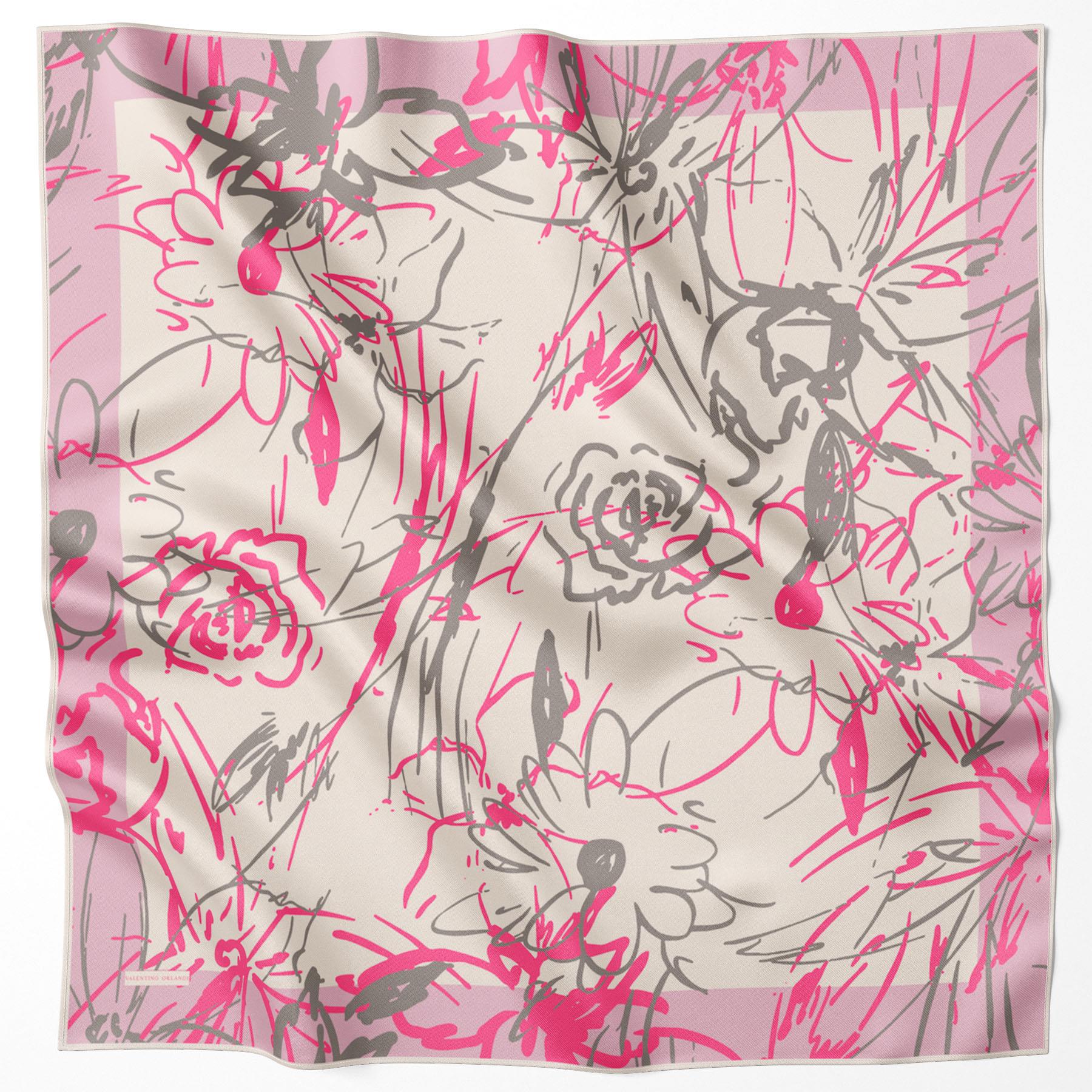 Valentino Orlandi Desenli Milano Eşarp - 51355-18