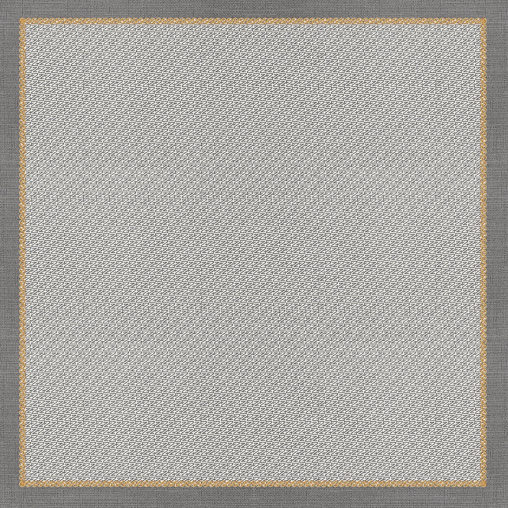 Zühre İpek Eşarp Monogram Desen - V27 - Sura