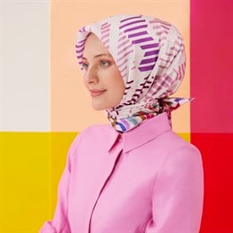 Armine İpek Eşarp 2022 İlkbahar-Yaz - 8712D-46 - Tivil