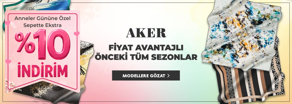 Aker Eski Sezon Eşarp Modelleri