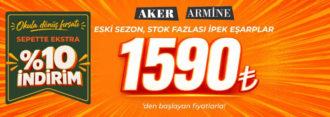 1590 TL AKER, ARMİNE İpek Eşarp