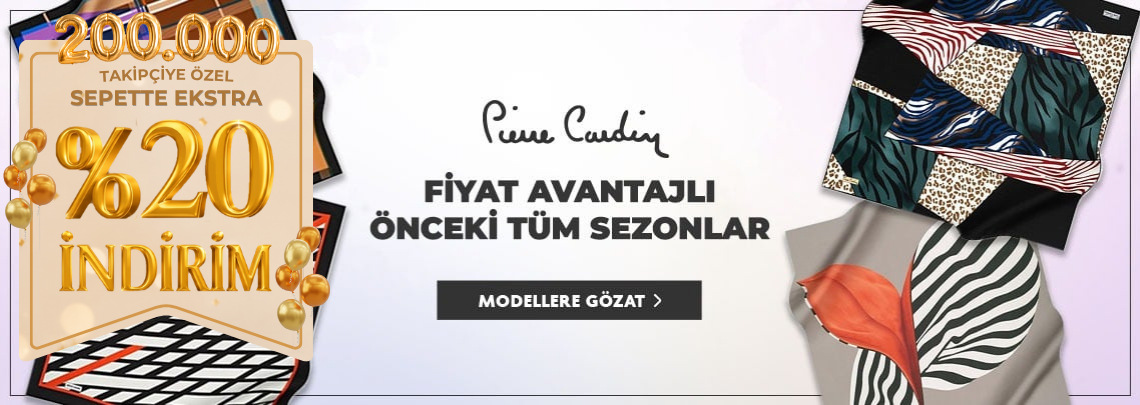 Pierre Cardin Eski Sezon Eşarp Modelleri