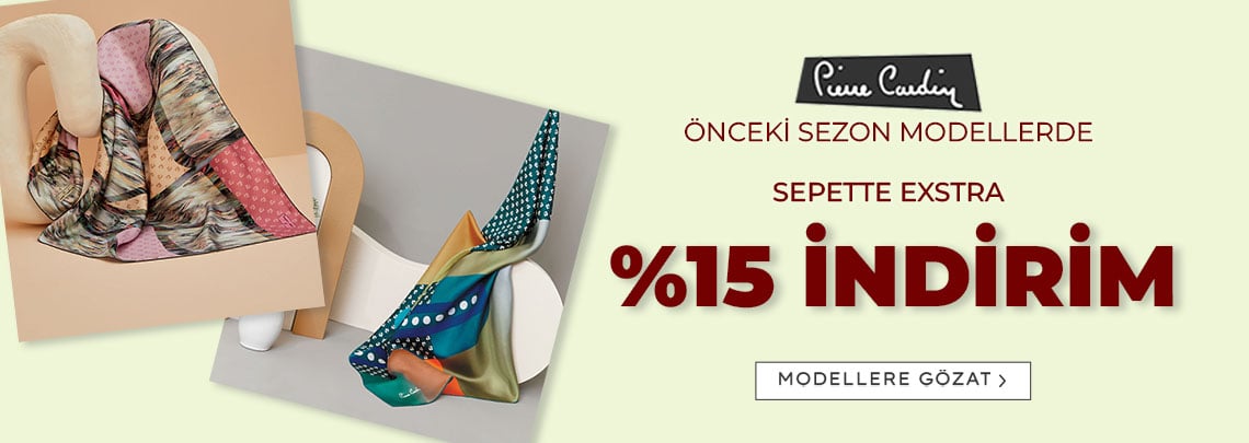 Pierre Cardin Eski Sezon Eşarp Modelleri