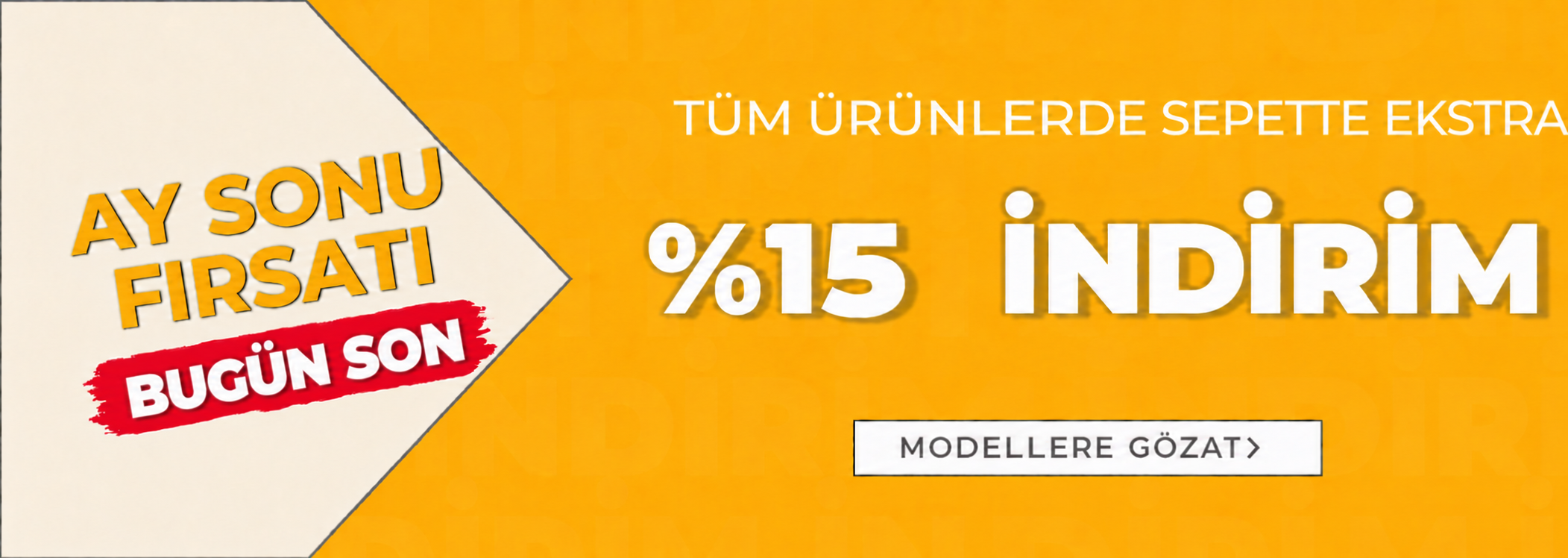 Sultanesarp.com'da Haftasonuna Özel Tüm Ürünlerde %15 Extra Sepet İndirimi