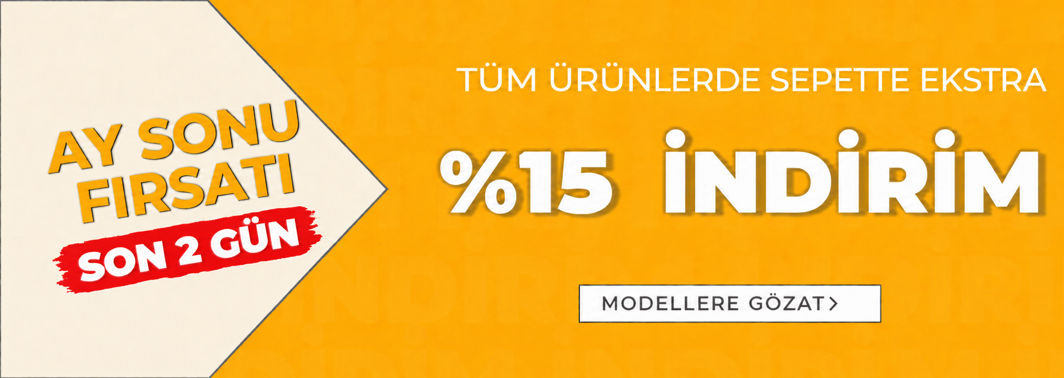 Sultanesarp.com'da Haftasonuna Özel Tüm Ürünlerde %15 Extra Sepet İndirimi