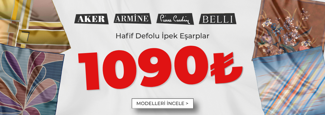 Hafif defolu ipek eşarplar 1090 TL