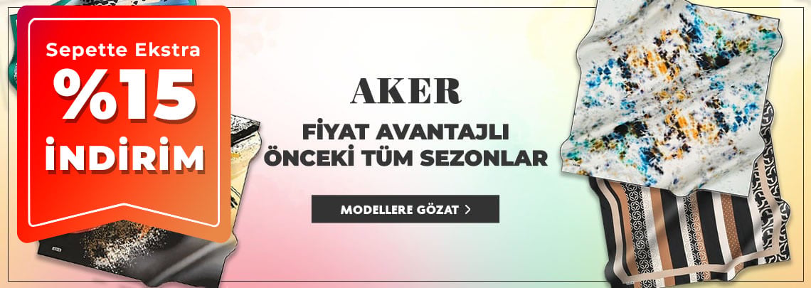 Aker Eski Sezon Eşarp Modelleri