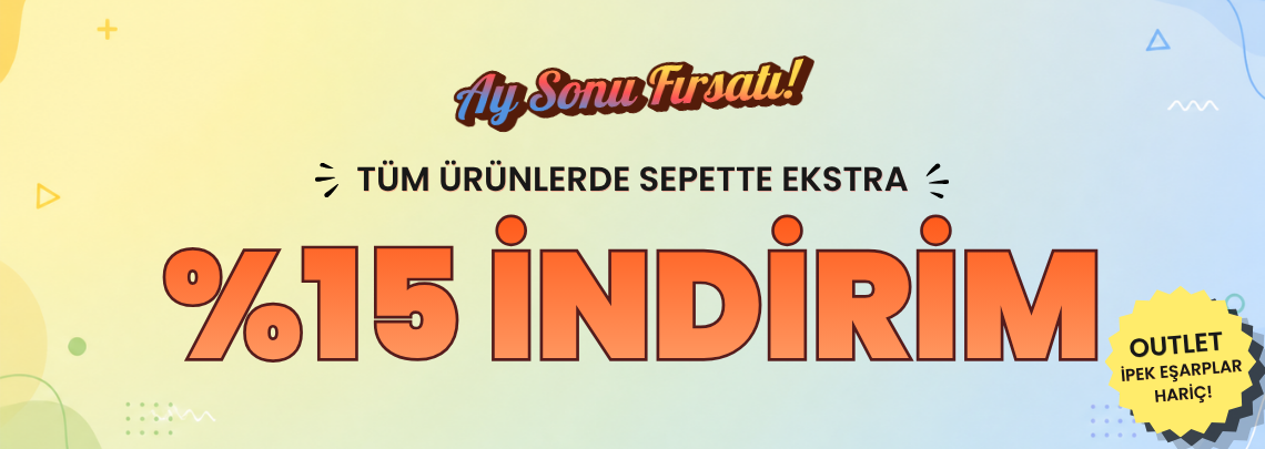 Tüm Ürünlerde Sepette Yüzde 15 İndirim