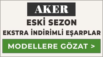Eski Sezon Outlet Aker Eşarp Modelleri