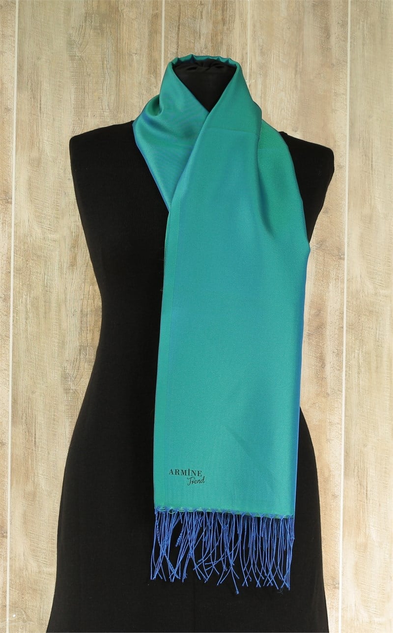 Armine Trend Bergamo Şal - BS06 - Saks Petrol