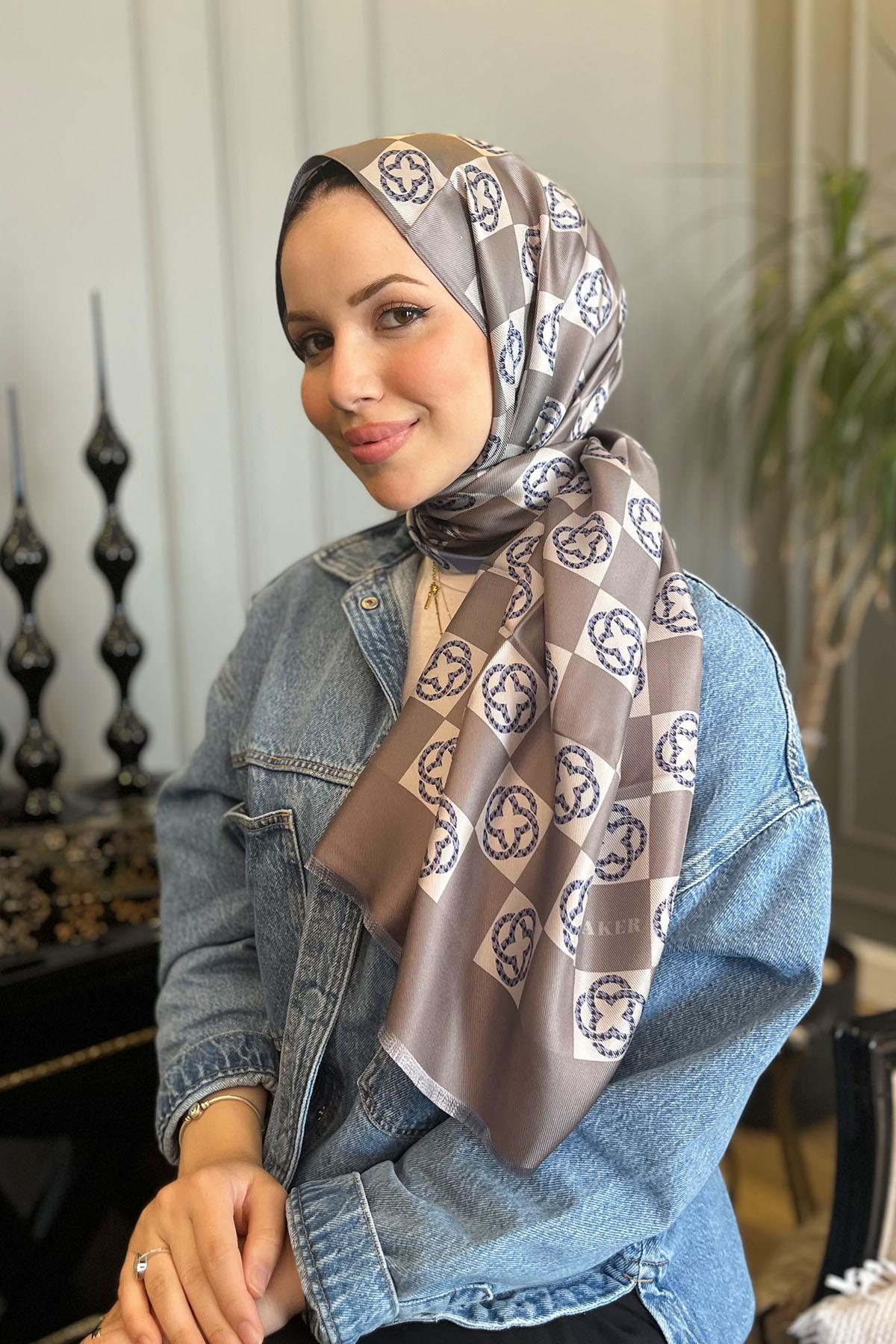 Aker Bosphorus Serisi, Çift Taraflı İpek Şal - 8914711-971 - Tivil