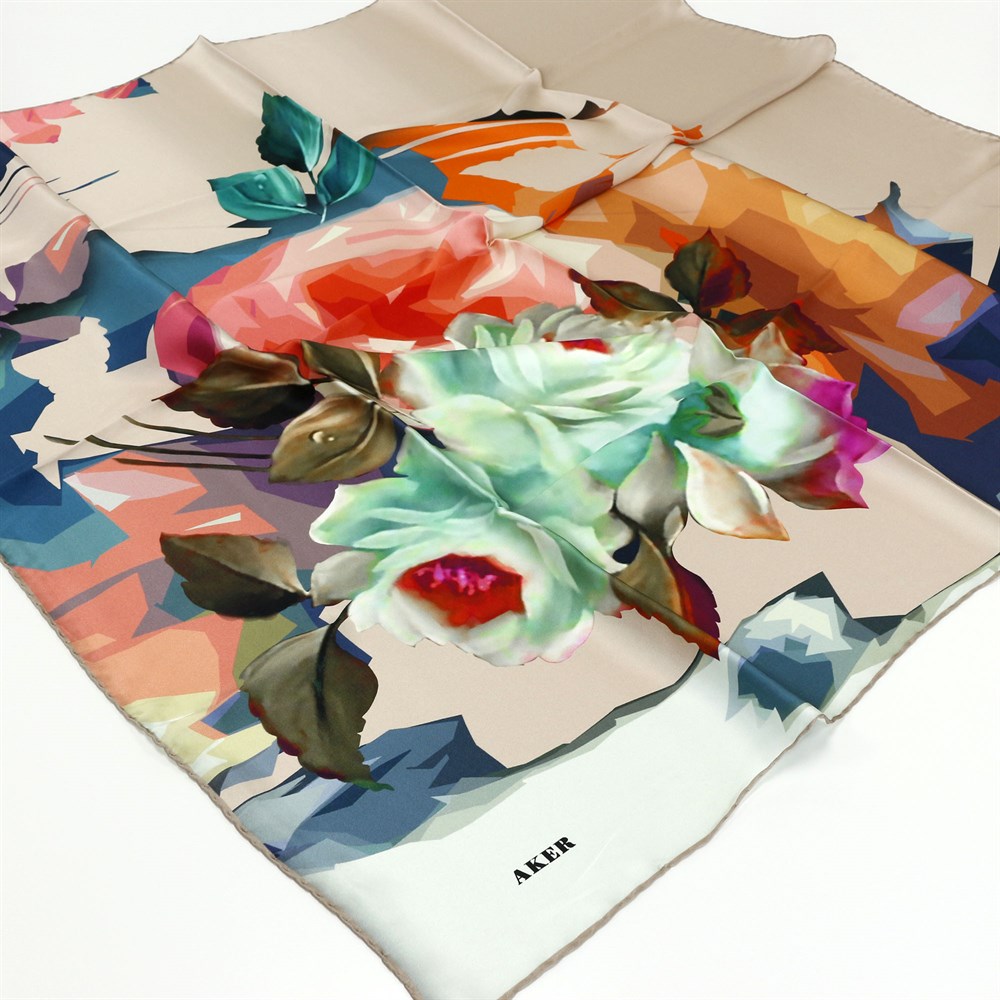 Aker Büyük Boy İpek Eşarp - 7284704-331 - Sura 100 cm