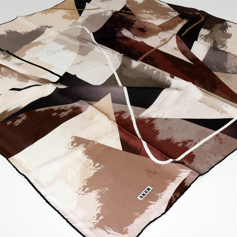 Aker Büyük Boy İpek Eşarp - 7590704-395 - Sura 100 cm