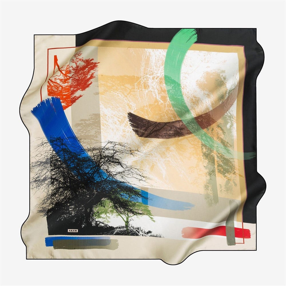 Aker Büyük Boy İpek Eşarp - 7650704-315 - Sura 100 cm