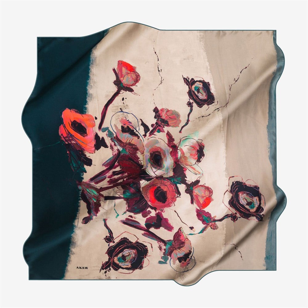 Aker Büyük Boy İpek Eşarp - 7680704-351 - Sura 100 cm