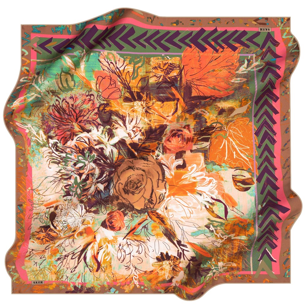 Aker Silk Scarf - 2021 Spring-Summer - 8210701-353 - Satin