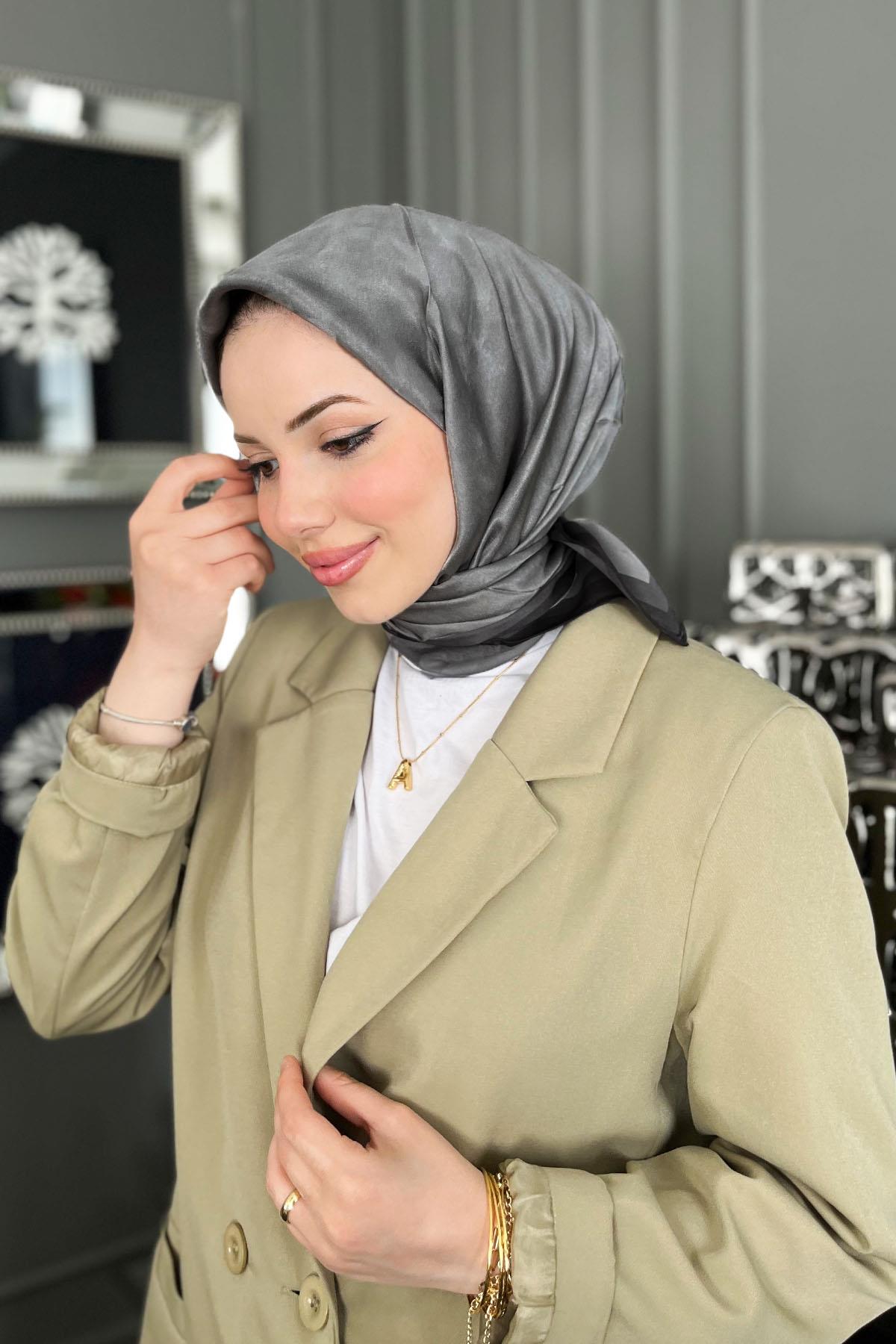 Aker İpek Eşarp - 2024 İlkbahar-Yaz - 8783757-312 - Taşlanmış Sura