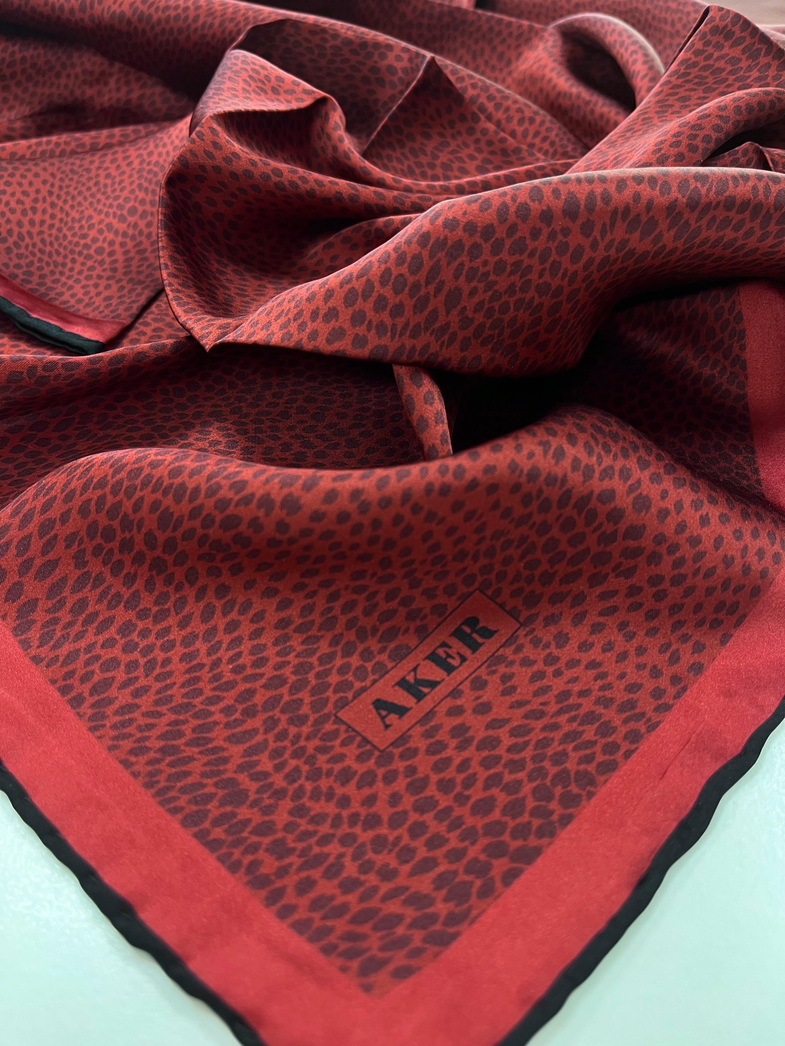 Aker Silk Scarf - 2025 Spring-Summer - 8957701-314 - Satin Silk