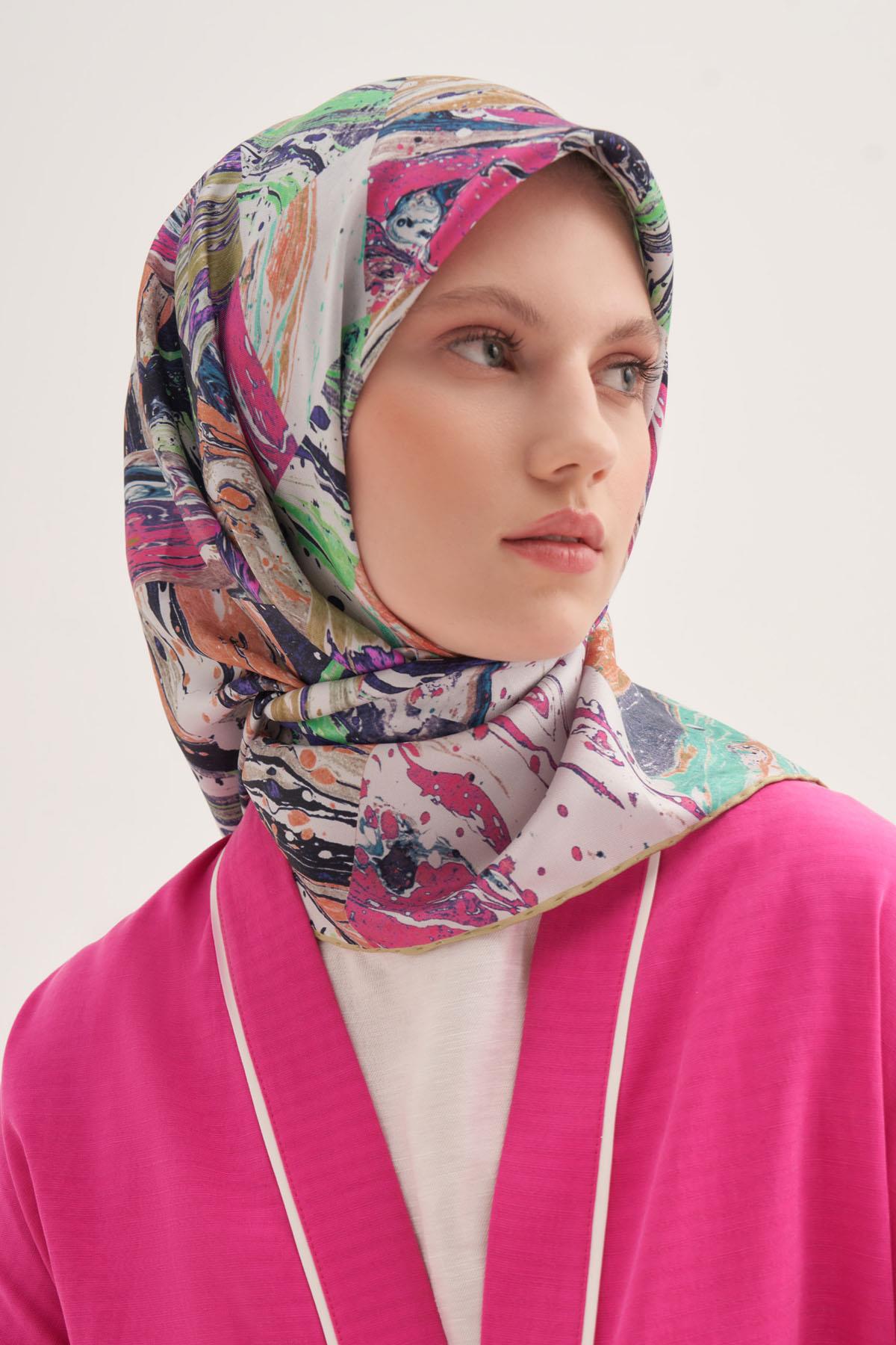 Aker İpek Eşarp - 2025 İlkbahar-Yaz - 8958701-352 - Sura