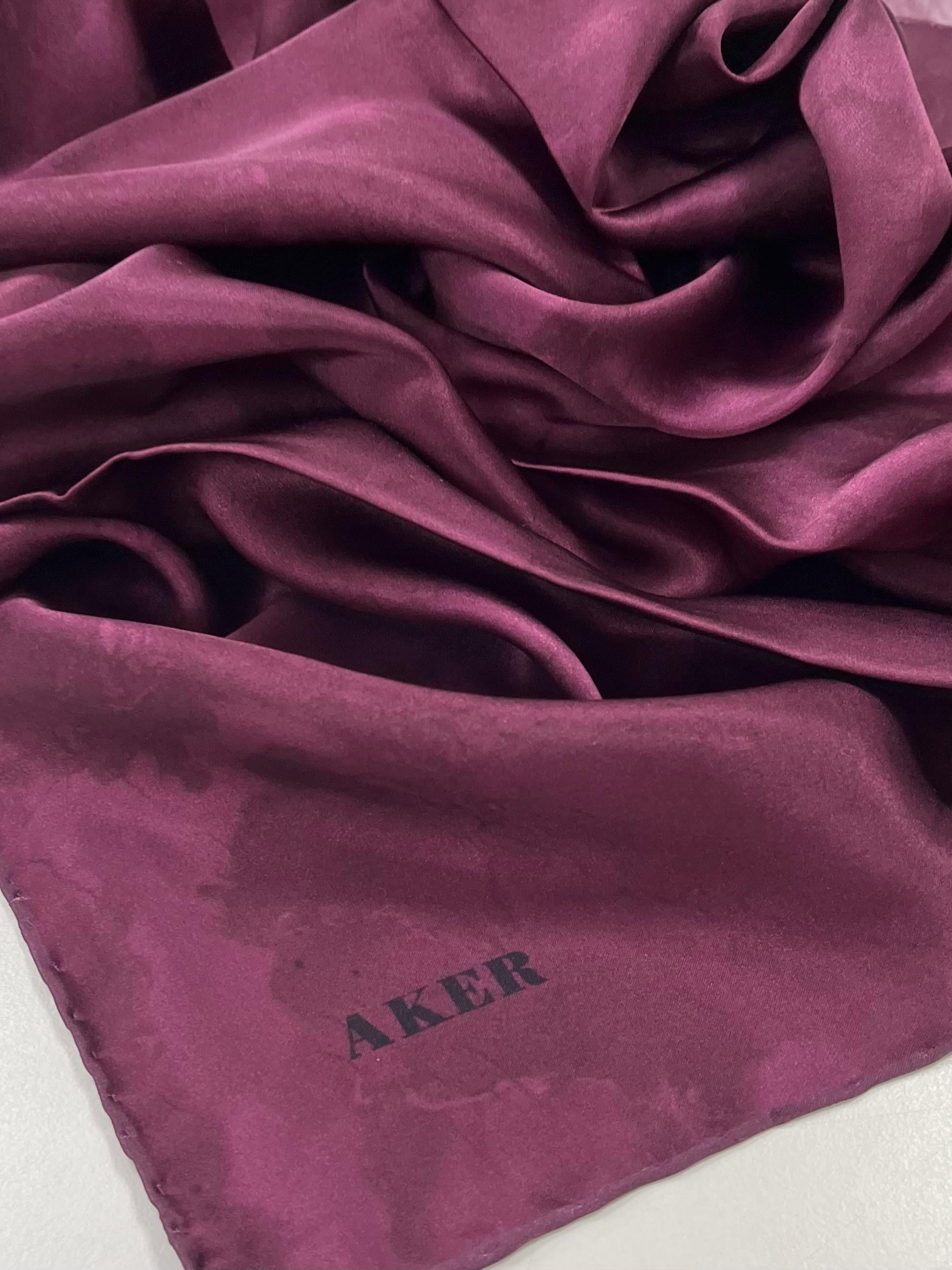 Aker Silk Scarf - 2025 Spring-Summer - 8974701-393 - Satin Silk