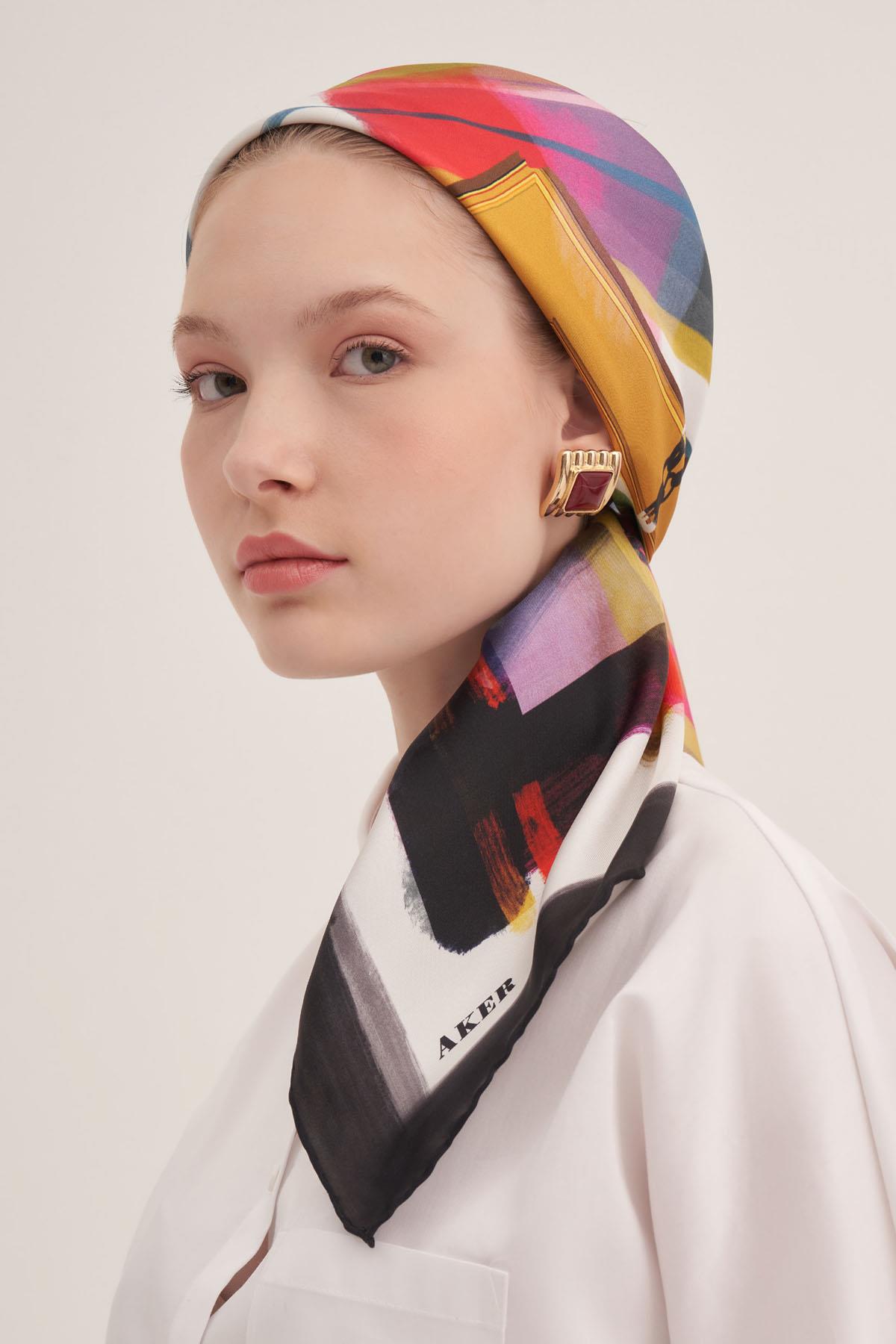 Aker İpek Eşarp - 2025 İlkbahar-Yaz - 8979713-911 - Tivil