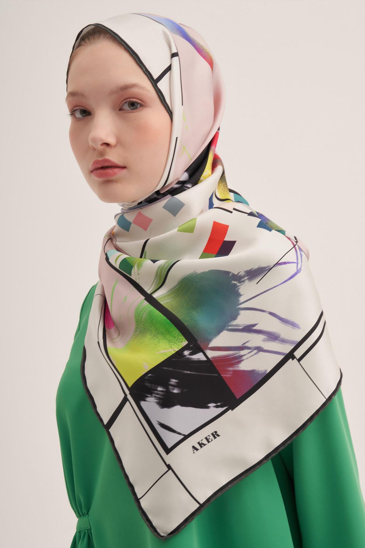 Aker İpek Eşarp - 2025 İlkbahar-Yaz - 8983701-351 - Sura