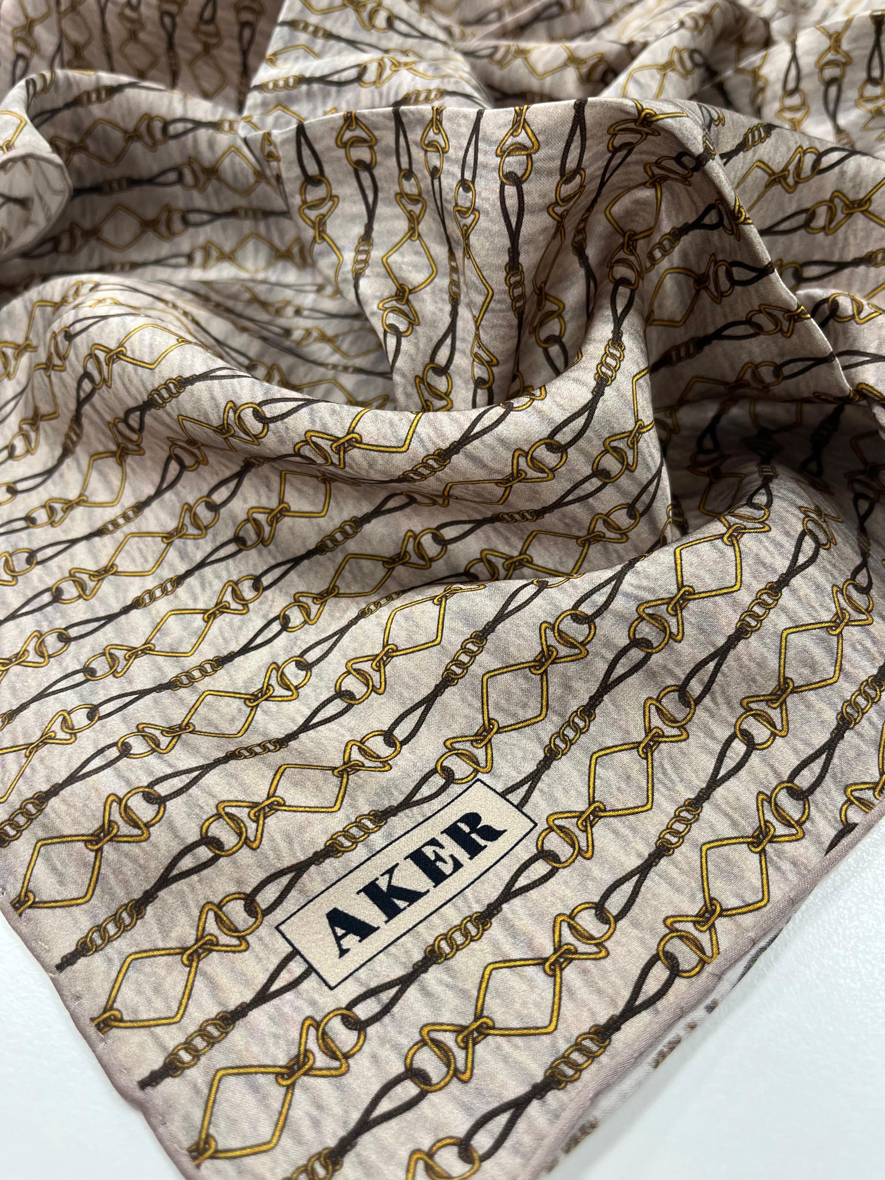 Aker Silk Scarf - 2025 Spring-Summer - 8985701-331 - Satin Silk