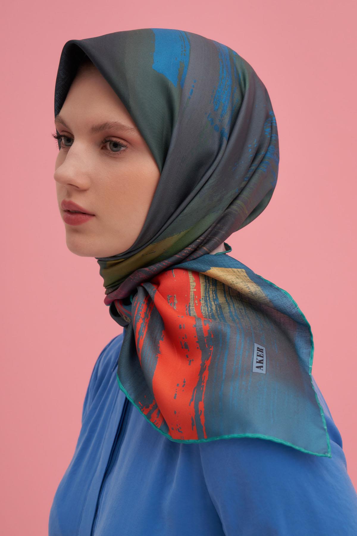 Aker İpek Eşarp - 2025 İlkbahar-Yaz - 8987701-352 - Sura