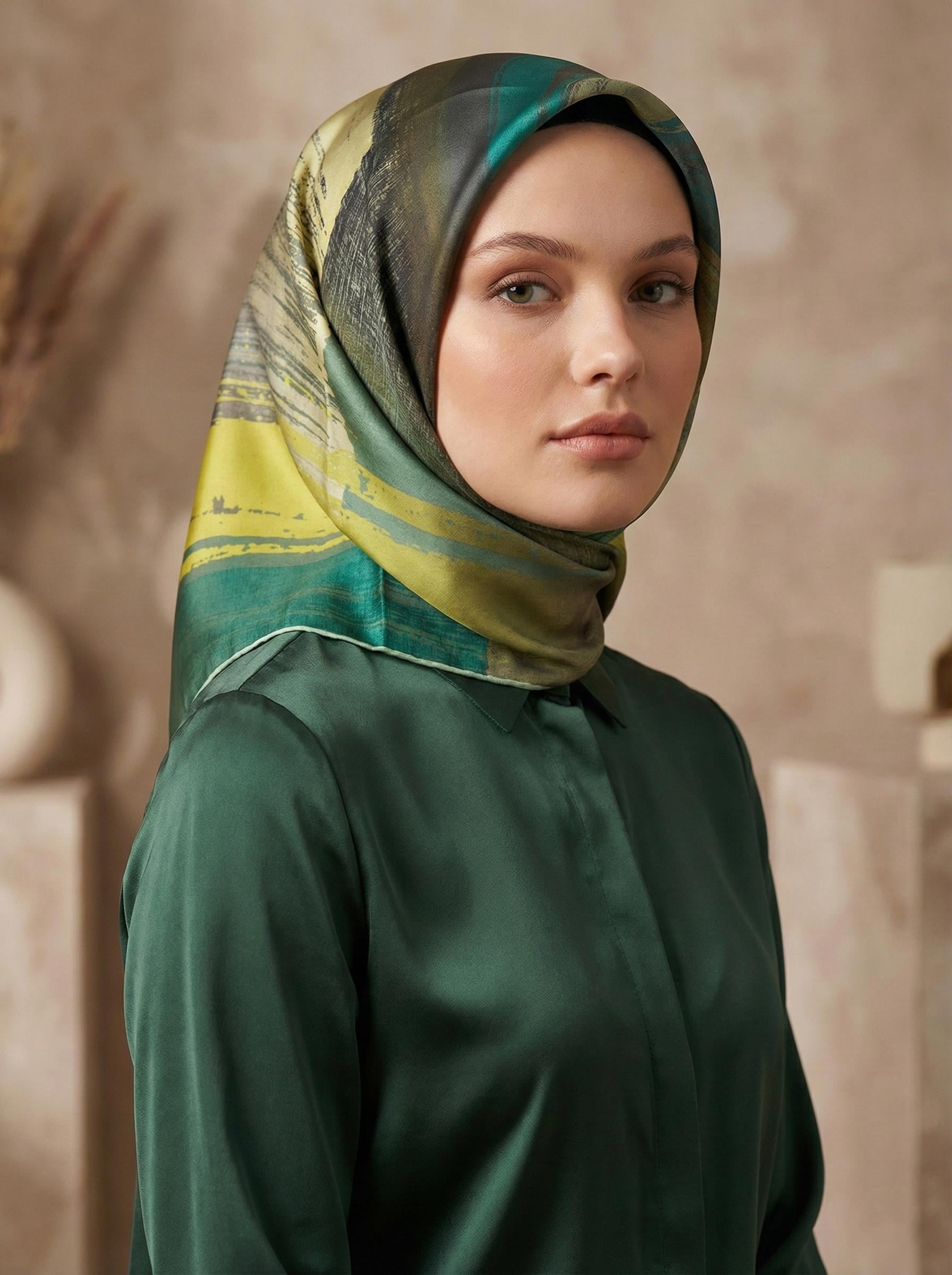 Aker İpek Eşarp - 2025 İlkbahar-Yaz - 8987701-351 - Sura