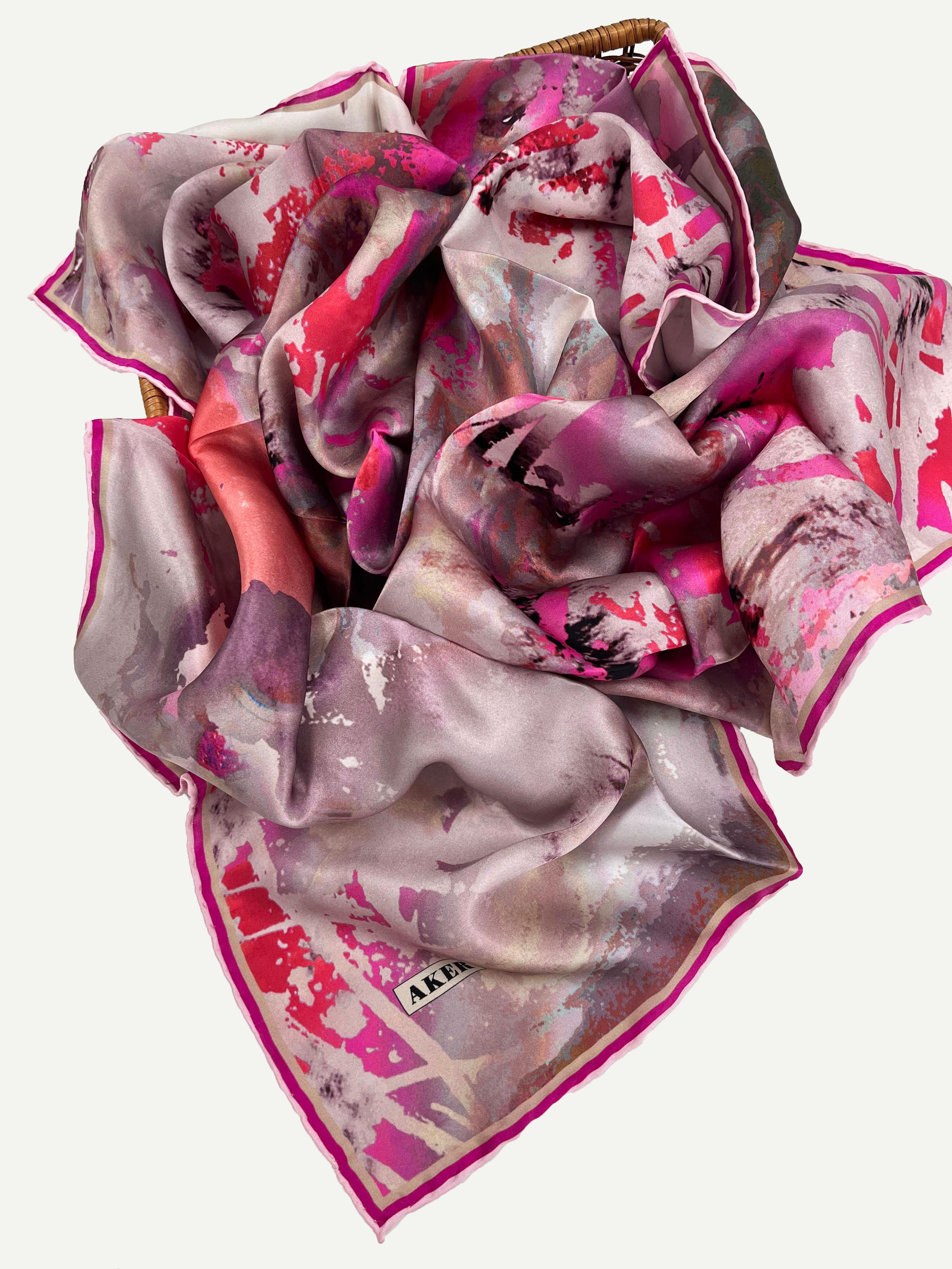 Aker Silk Scarf - 2025 Spring-Summer - 8989701-391 - Satin Silk