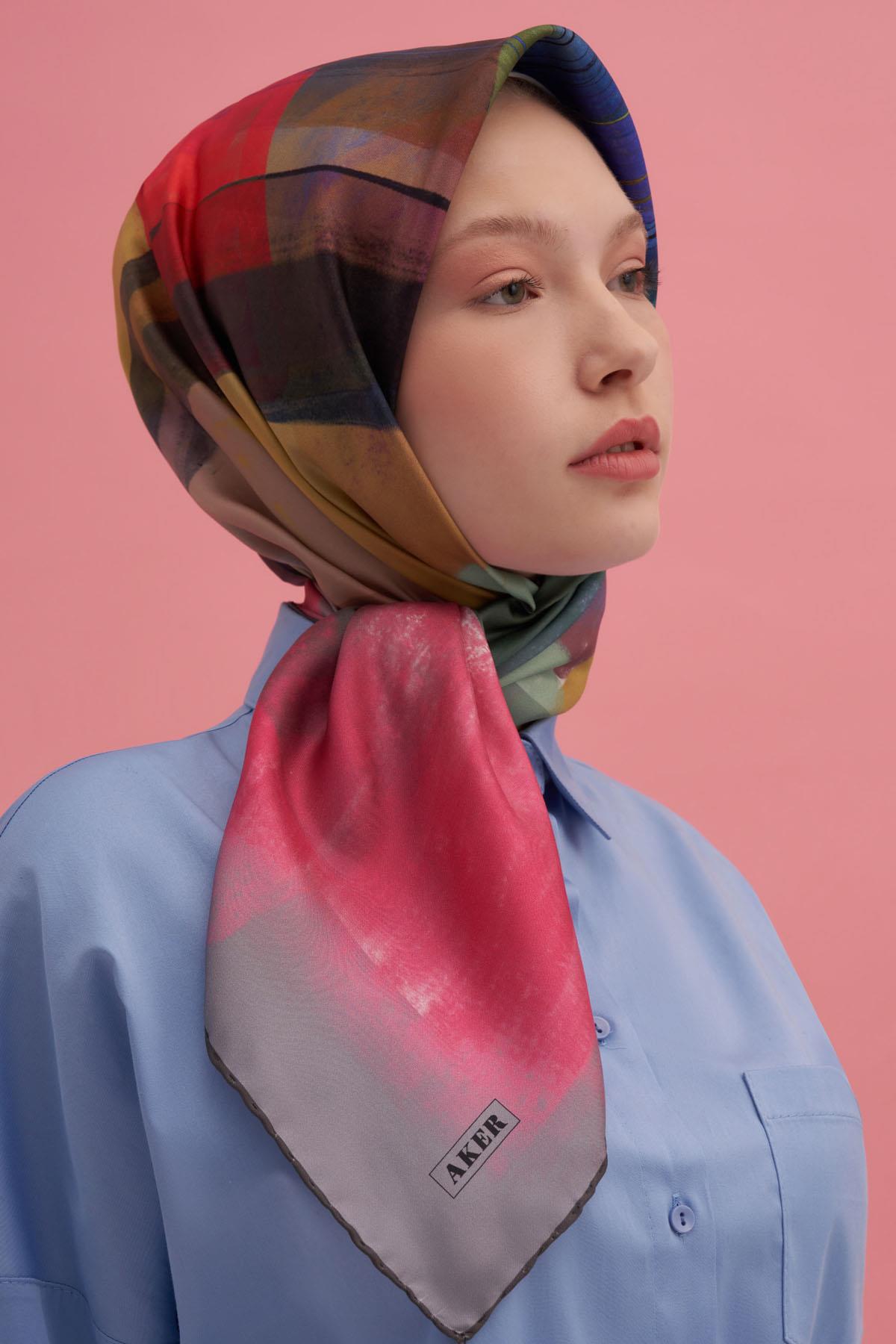 Aker İpek Eşarp - 2025 İlkbahar-Yaz - 9034713-971 - Tivil