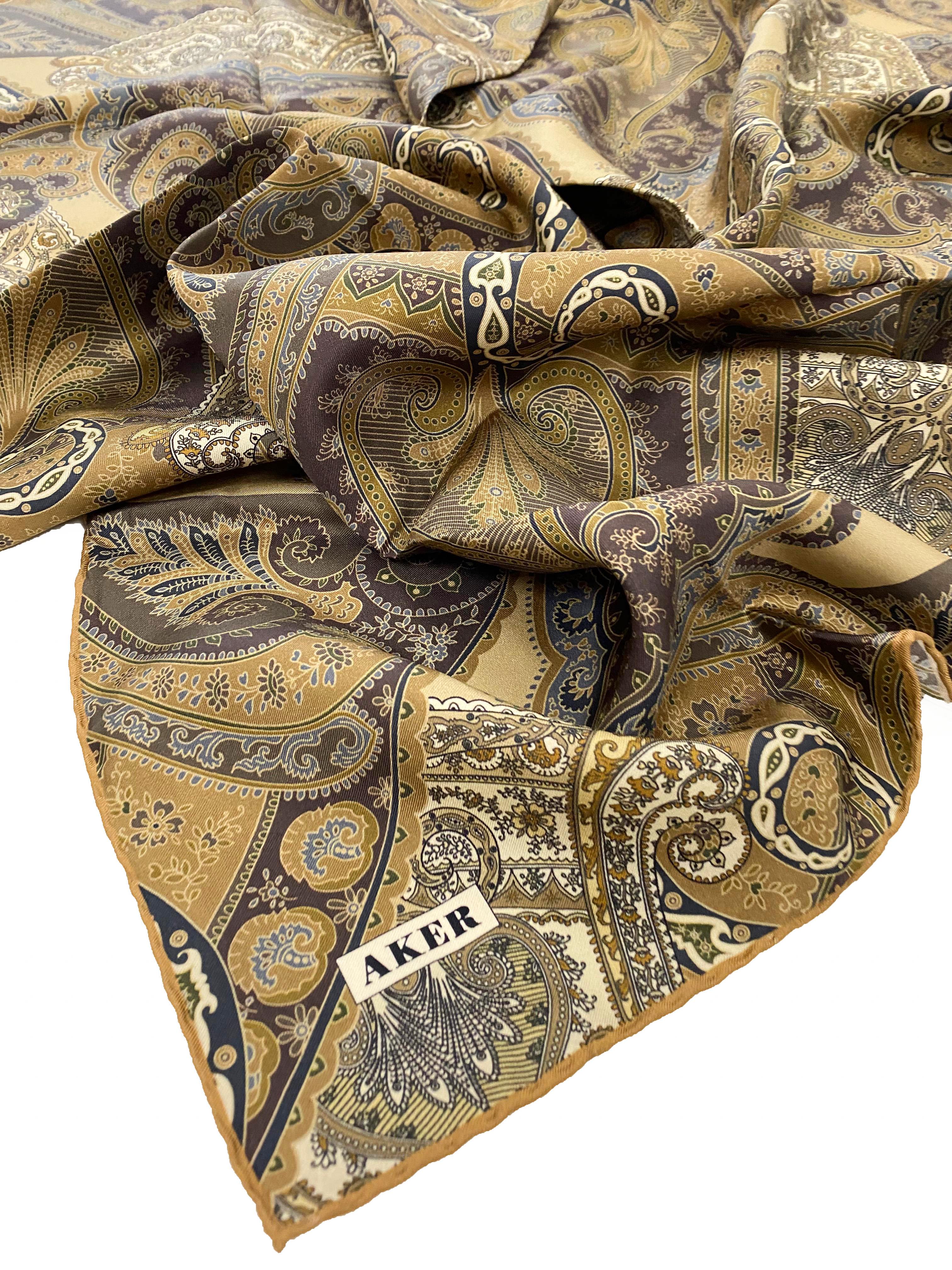 Aker Silk Scarf - 2025 Spring-Summer - 9038701-331 - Satin Silk