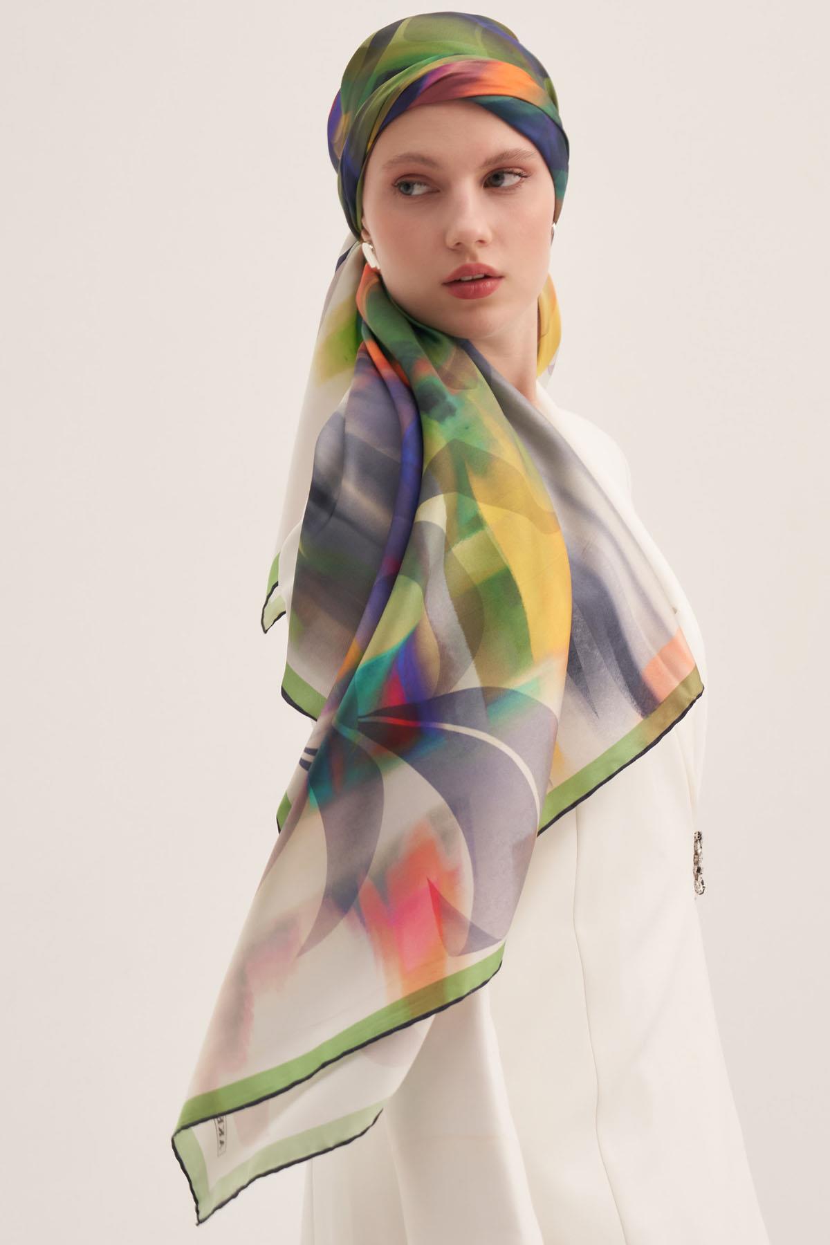 Aker İpek Eşarp - 2025 İlkbahar-Yaz - 9043701-313 - Sura