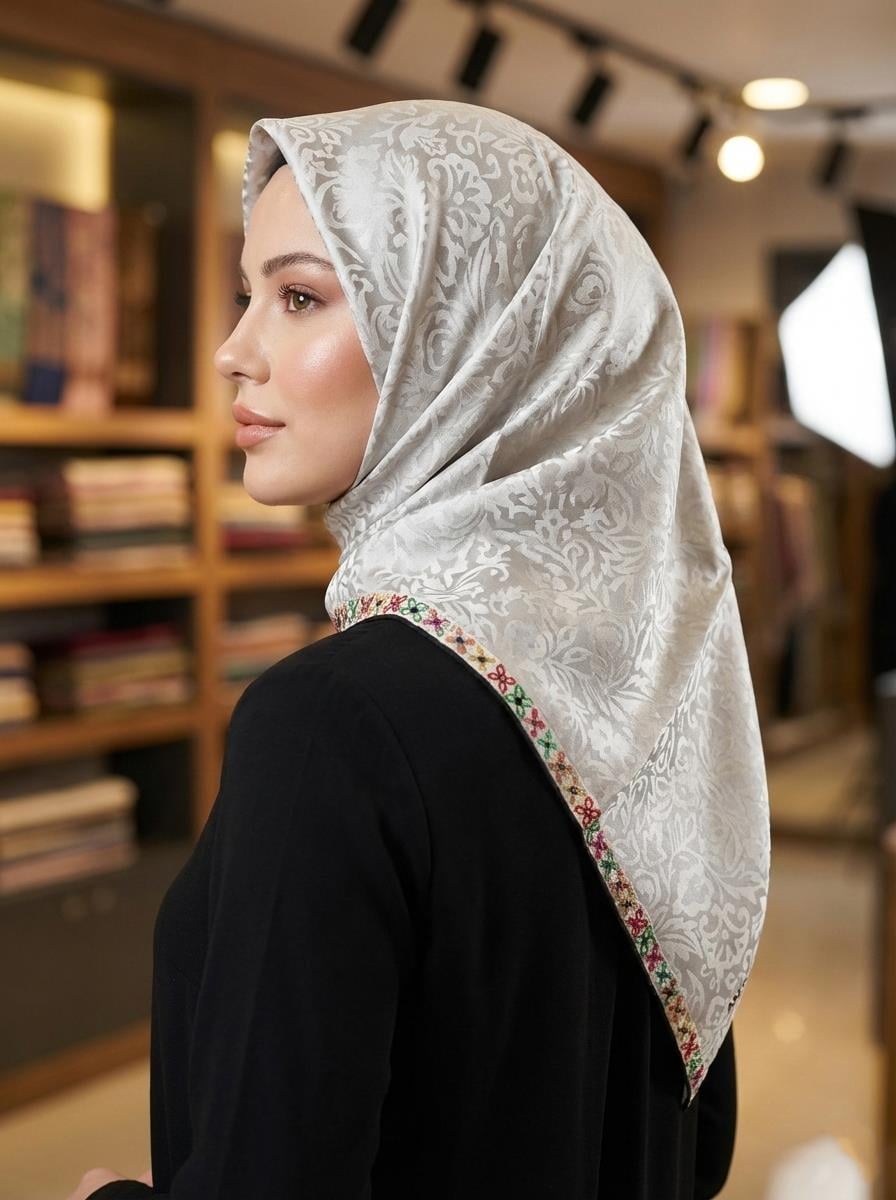 Aker Silk Scarf - Jacquard - 8795404-313