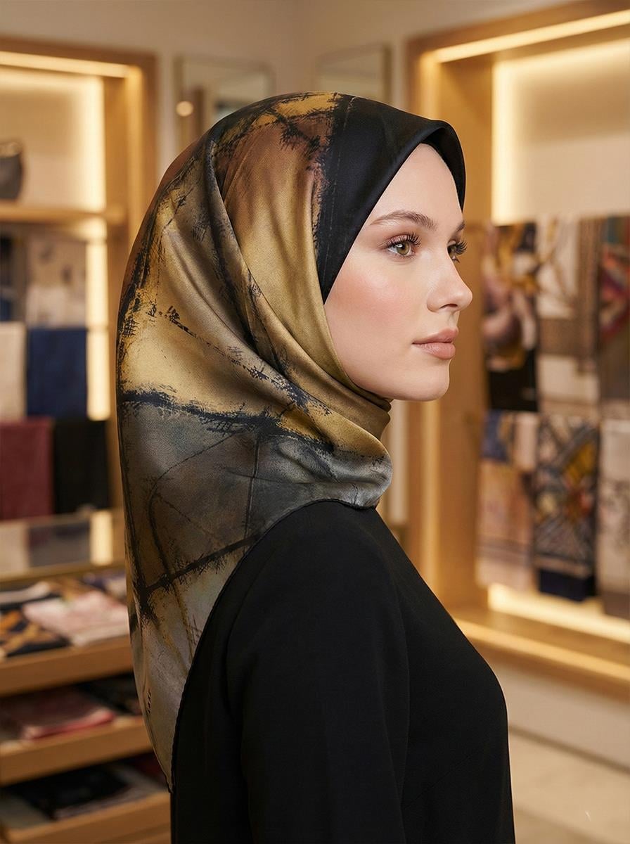 Aker İpek Eşarp Nostalji Serisi - 7487701-313 - Sura