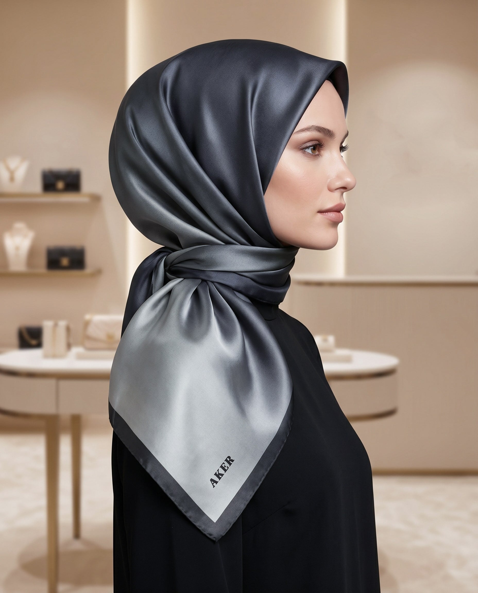 Aker Kristal Eşarp - Degrade - 1070950-924 - 