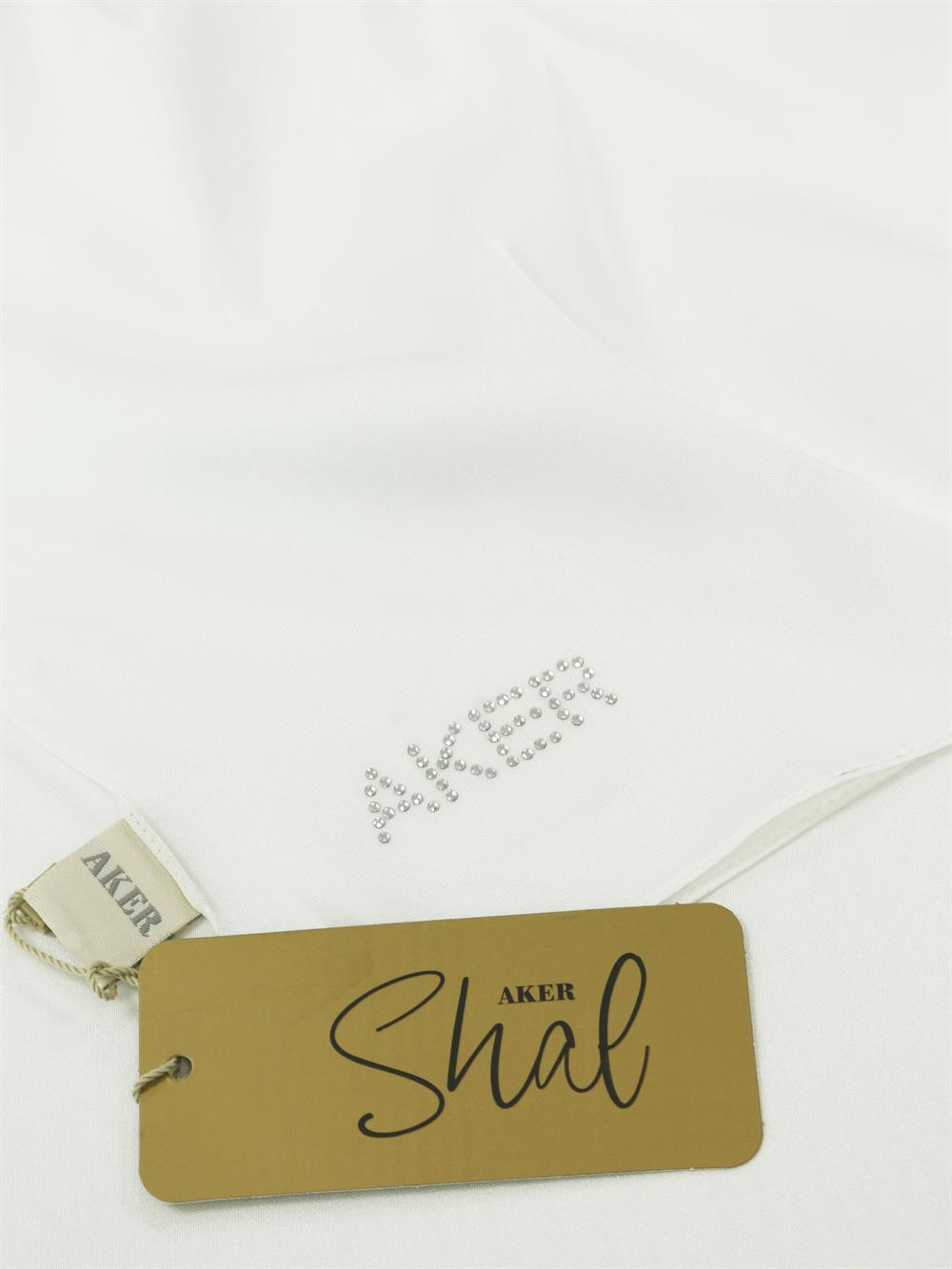Aker Kristal Şal - Düz Renk - 3030100-914 - Kırık Beyaz