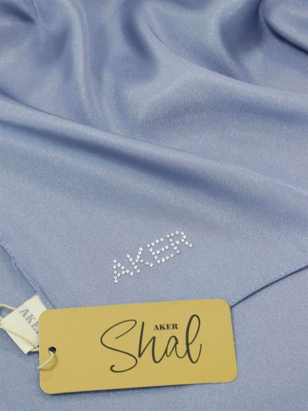 Aker Kristal Şal - Düz Renk - 3030100-923 - Metalik Gri