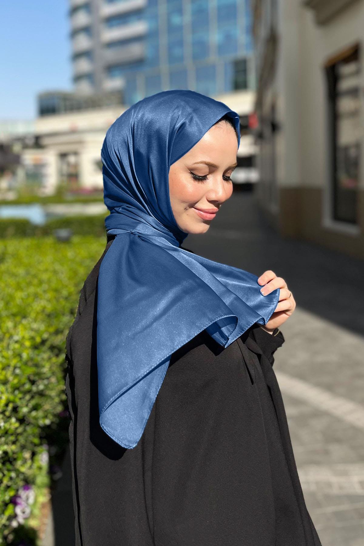 Aker Kristal Şal - Düz Renk - 3030100-926 - Mavi