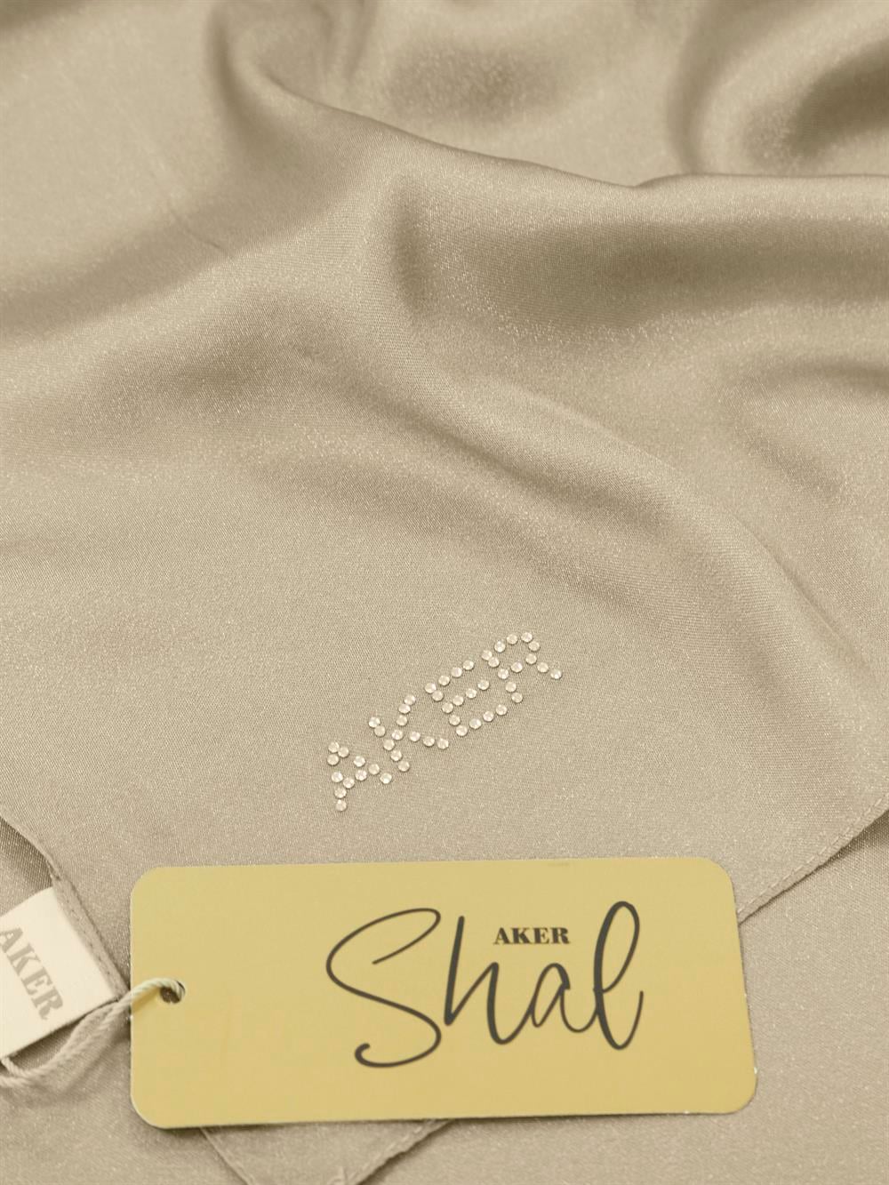 Aker Kristal Şal - Düz Renk - 3030100-981 - Vizon