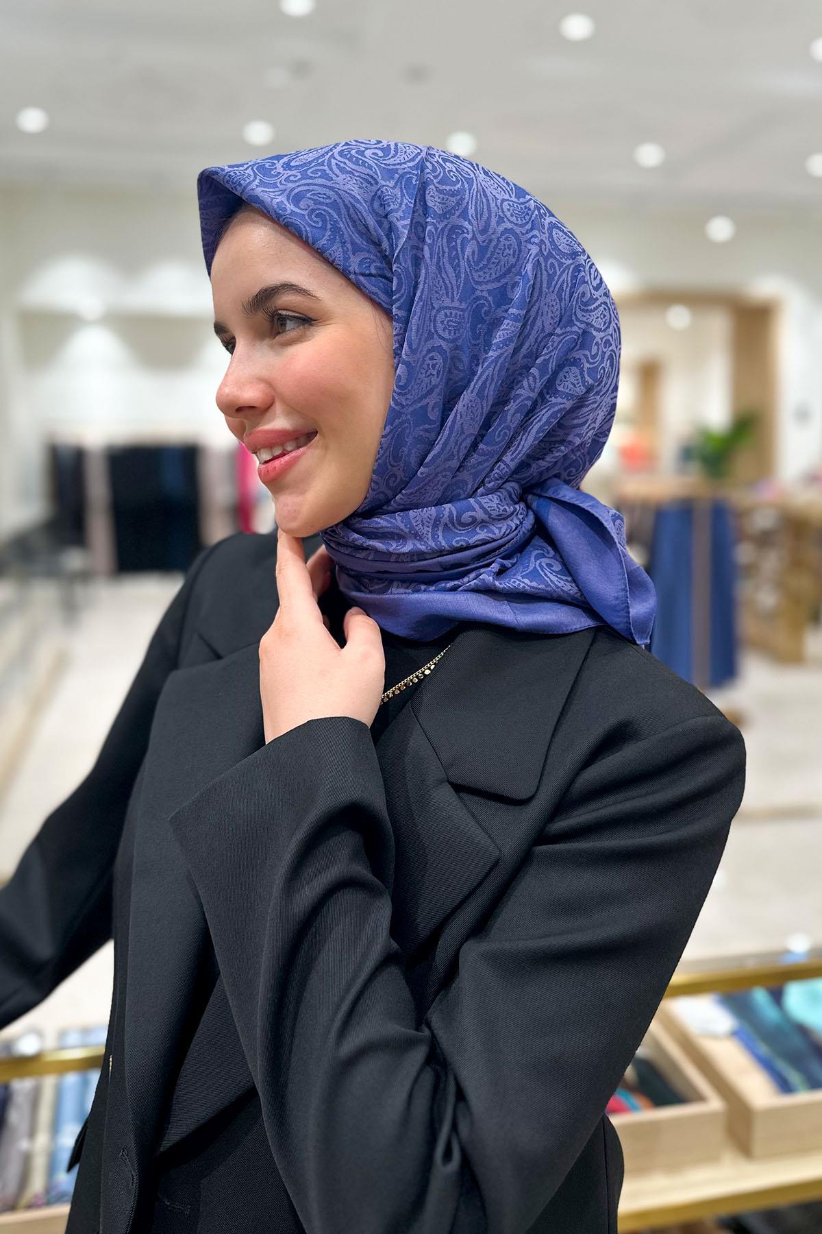 Aker Lyocell Etnik Jakar Eşarp - 3030350-923